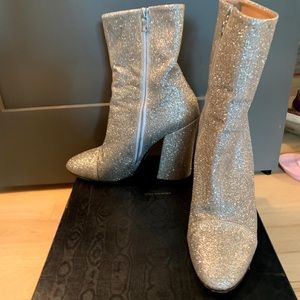 Dries Van Noten Glitter Sock Boots